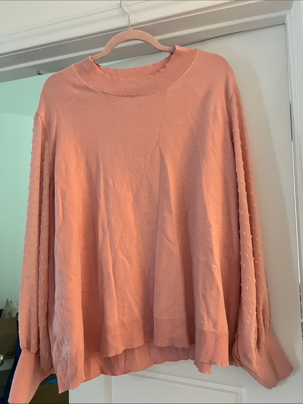 CeCe Peach Bubble-Sleeve Knit Sweater